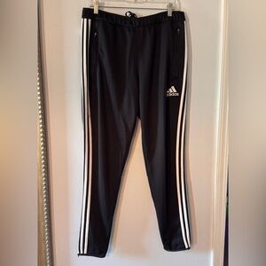 Adidas Climacool Men’s Black Joggers with White Triple Stripes